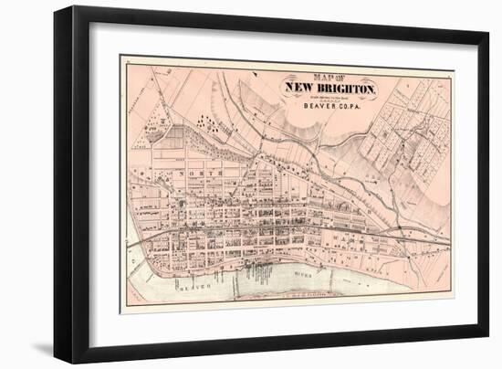 1876, New Brighton, Pennsylvania, United States-null-Framed Giclee Print