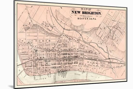 1876, New Brighton, Pennsylvania, United States-null-Mounted Giclee Print