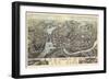 1876, Norwich Bird's Eye View, Connecticut, United States-null-Framed Giclee Print