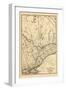 1876, Ontario Province - Railway and Postal Map 3, Canada-null-Framed Giclee Print