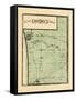 1876, Ottawa County Map, Michigan, United States-null-Framed Stretched Canvas