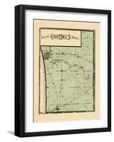 1876, Ottawa County Map, Michigan, United States-null-Framed Giclee Print