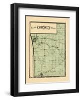 1876, Ottawa County Map, Michigan, United States-null-Framed Giclee Print