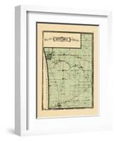 1876, Ottawa County Map, Michigan, United States-null-Framed Giclee Print