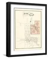 1876, Pearl River Map, New York, United States-null-Framed Giclee Print