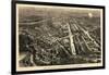 1876, Philadelphia Centennial Exhibition Bird's Eye View by Harper's Weekly, Pennsylvani-null-Framed Giclee Print