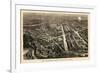 1876, Philadelphia Centennial Exhibition Bird's Eye View by Harper's Weekly, Pennsylvani-null-Framed Giclee Print