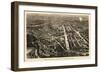 1876, Philadelphia Centennial Exhibition Bird's Eye View by Harper's Weekly, Pennsylvani-null-Framed Giclee Print