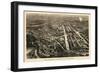 1876, Philadelphia Centennial Exhibition Bird's Eye View by Harper's Weekly, Pennsylvani-null-Framed Giclee Print