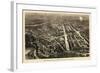 1876, Philadelphia Centennial Exhibition Bird's Eye View by Harper's Weekly, Pennsylvani-null-Framed Giclee Print