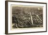 1876, Philadelphia Centennial Exhibition Bird's Eye View by Harper's Weekly, Pennsylvani-null-Framed Giclee Print