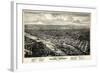 1876, Salem Bird's Eye View, Oregon, United States-null-Framed Giclee Print