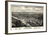 1876, Salem Bird's Eye View, Oregon, United States-null-Framed Giclee Print