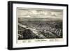 1876, Salem Bird's Eye View, Oregon, United States-null-Framed Giclee Print