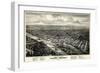 1876, Salem Bird's Eye View, Oregon, United States-null-Framed Giclee Print