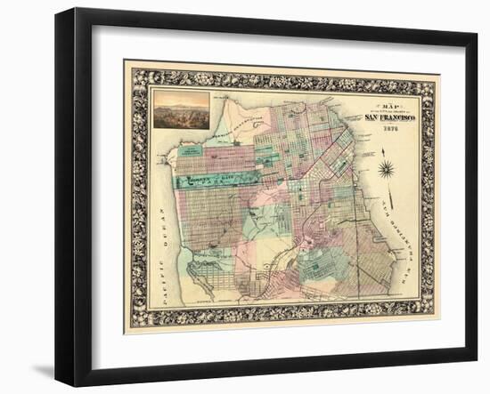 1876, San Francisco 1876, California, United States-null-Framed Giclee Print