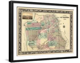 1876, San Francisco 1876, California, United States-null-Framed Giclee Print