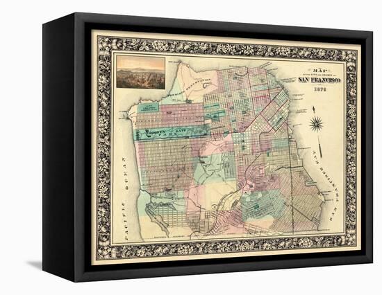 1876, San Francisco 1876, California, United States-null-Framed Stretched Canvas