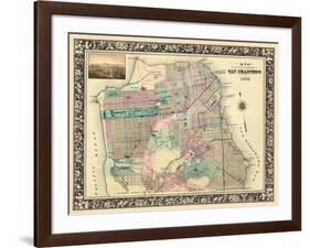 1876, San Francisco 1876, California, United States-null-Framed Giclee Print