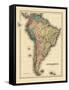 1876, South America-null-Framed Stretched Canvas