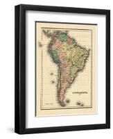 1876, South America-null-Framed Premium Giclee Print