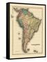 1876, South America-null-Framed Stretched Canvas