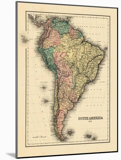 1876, South America-null-Mounted Giclee Print