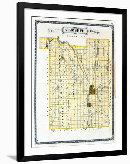 1876, St. Joseph County, Indiana, United States-null-Framed Giclee Print