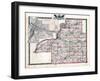 1876, Tazewell County Map, Illinois, United States-null-Framed Giclee Print