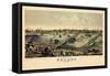 1876, Toledo Bird's Eye View, Ohio, United States-null-Framed Stretched Canvas