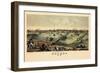 1876, Toledo Bird's Eye View, Ohio, United States-null-Framed Giclee Print