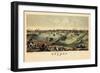 1876, Toledo Bird's Eye View, Ohio, United States-null-Framed Giclee Print