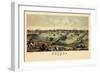 1876, Toledo Bird's Eye View, Ohio, United States-null-Framed Giclee Print