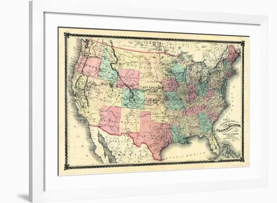 1876, United States Railroad, Missouri, United States-null-Framed Giclee Print