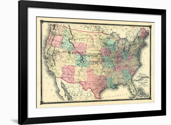 1876, United States Railroad, Missouri, United States-null-Framed Giclee Print