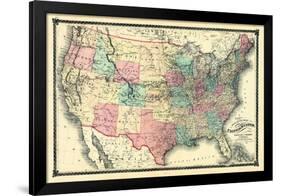 1876, United States Railroad, Missouri, United States-null-Framed Giclee Print