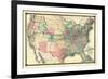 1876, United States Railroad, Missouri, United States-null-Framed Premium Giclee Print