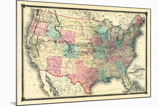 1876, United States Railroad, Missouri, United States-null-Mounted Premium Giclee Print