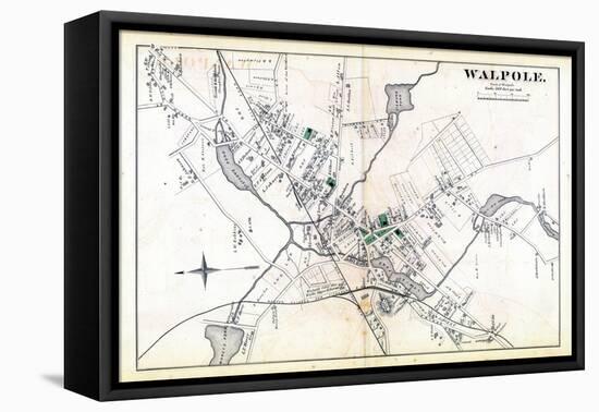 1876, Walpole Town, Massachusetts, United States-null-Framed Stretched Canvas