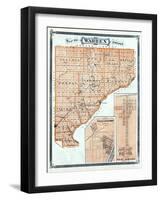 1876, Warren County, Williamsport, West Lebanon, Indiana, United States-null-Framed Giclee Print