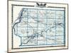 1876, Whiteside County Map, Illinois, United States-null-Mounted Giclee Print