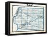 1876, Whiteside County Map, Illinois, United States-null-Framed Stretched Canvas