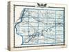 1876, Whiteside County Map, Illinois, United States-null-Stretched Canvas