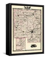 1876, Winnebago County Map, Belvedere, Illinois, United States-null-Framed Stretched Canvas