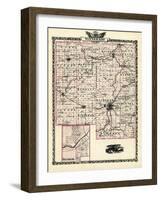 1876, Winnebago County Map, Belvedere, Illinois, United States-null-Framed Giclee Print