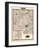 1876, Winnebago County Map, Belvedere, Illinois, United States-null-Framed Giclee Print