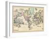 1876, World, Map of the World 1876-null-Framed Giclee Print