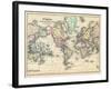 1876, World, Map of the World 1876-null-Framed Giclee Print