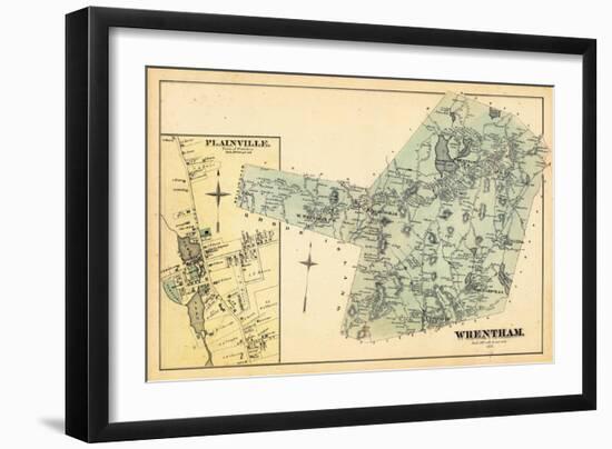 1876, Wrentham, Plainville Town, Massachusetts, United States-null-Framed Giclee Print