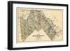 1877, Aroostook County Map, Maine, United States-null-Framed Giclee Print